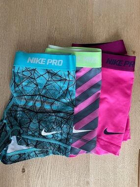 SET OF THREE Nike Pro Performance Shorts